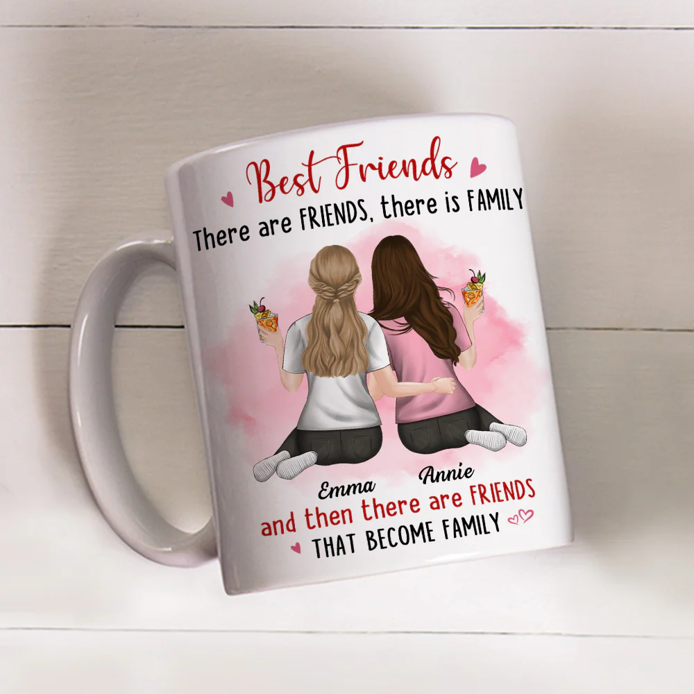 Friends That Become Family - Personalized Custom Coffee Mug - Image 3