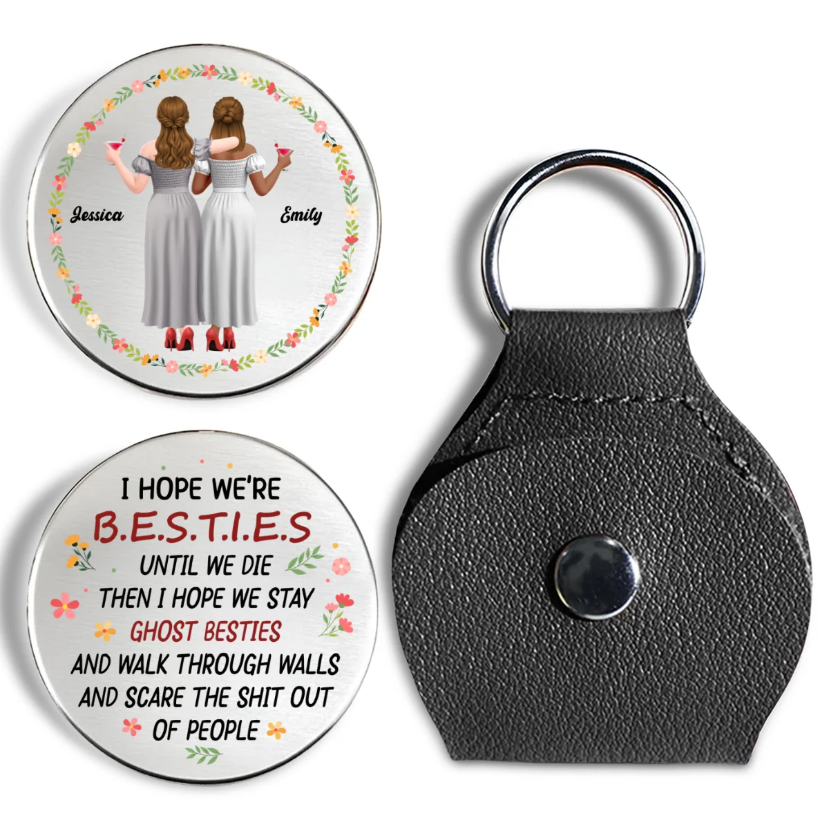 Friends Till The End - Personalized Custom Pocket Hug - Image 7