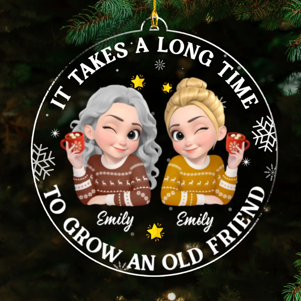 Friends Who Grow Together - Personalized Custom Acrylic Ornament - Image 6
