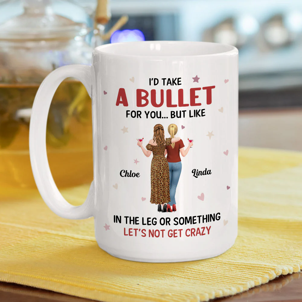 Friends Who Keep It Real - Personalized Custom Coffee Mug - Image 4