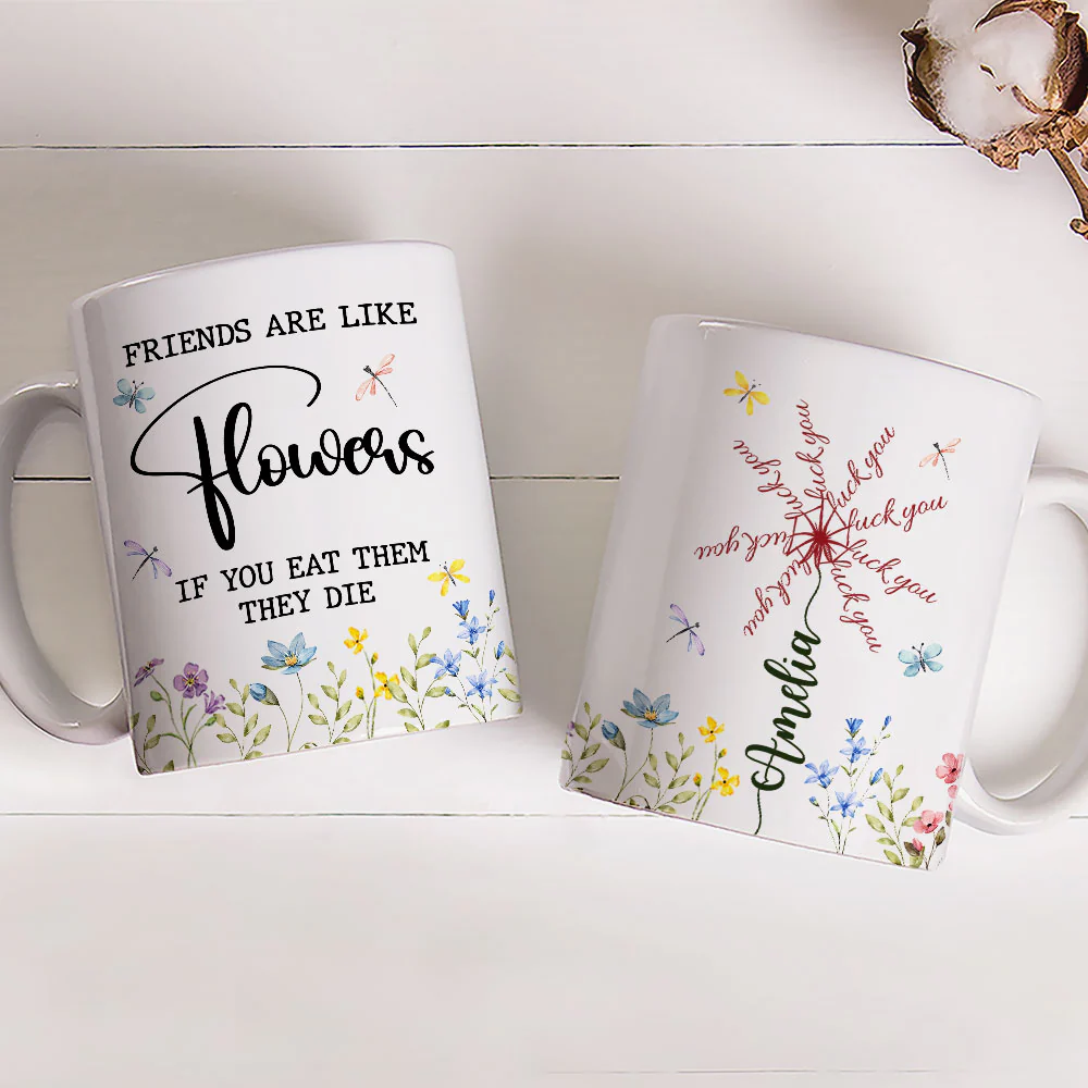 Friends Wilt If You Munch - Personalized Custom Coffee Mug - Image 2