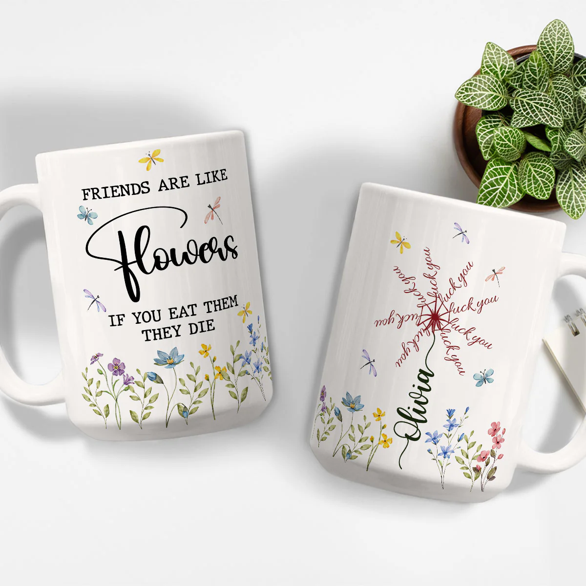 Friends Wilt If You Munch - Personalized Custom Coffee Mug - Image 5