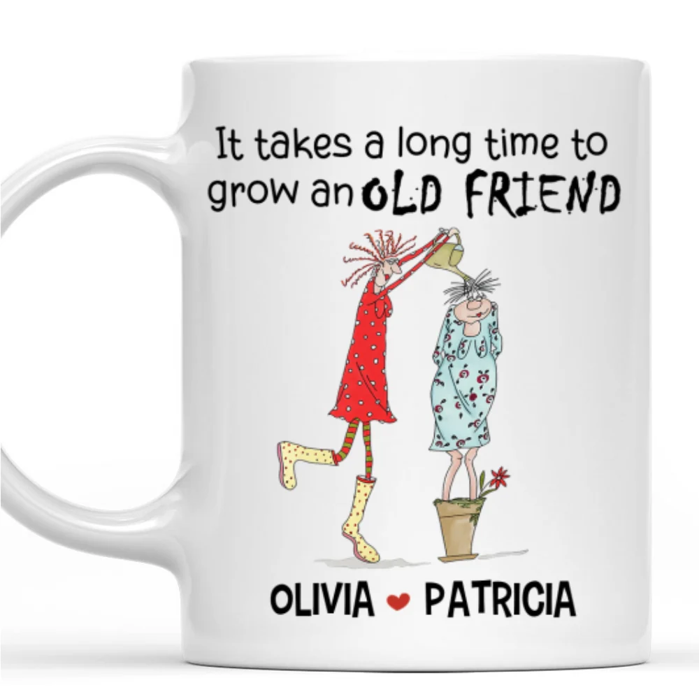 Friendship Blossoms Over Time - Personalized Custom Coffee Mug - Image 8