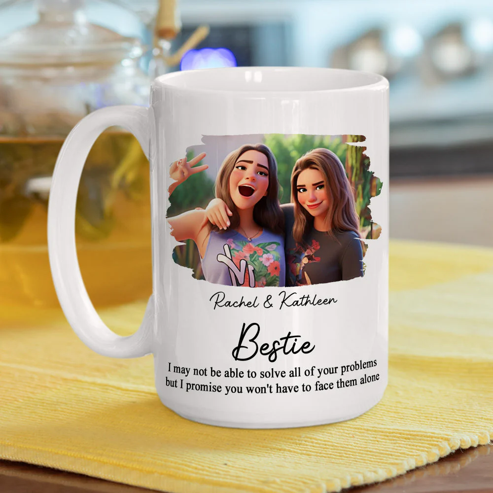 Friendship Forever Keepsake - Personalized Custom Coffee Mug - Image 4