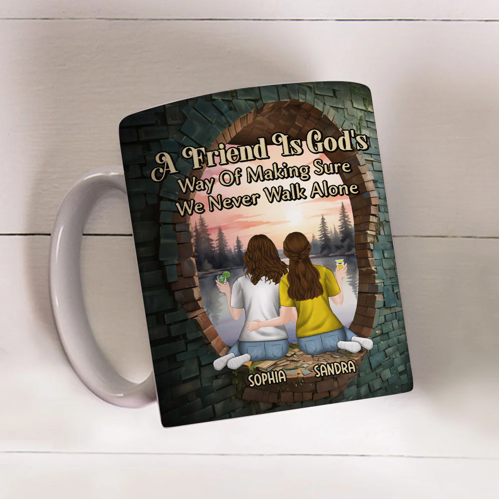 Friendship On Another Level - Personalized Custom Coffee Mug - Image 2
