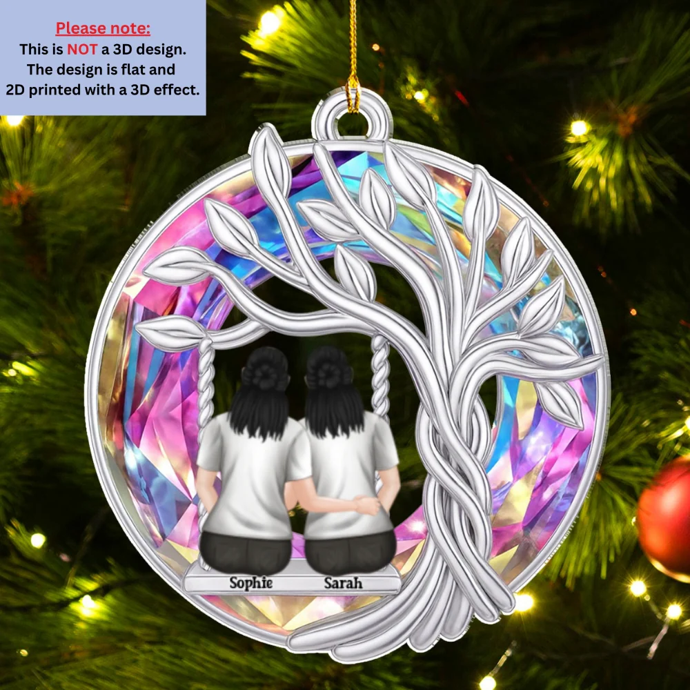 Friendship Tree Of Life - Personalized Custom Acrylic Ornament - Image 6