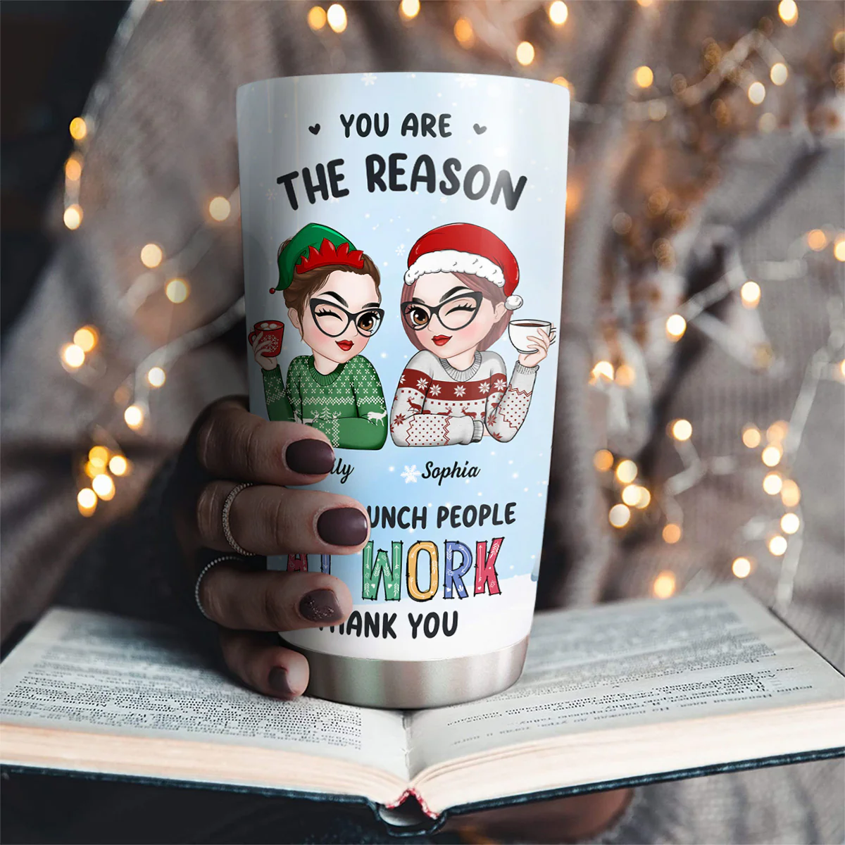 Friendships May Start At The Workplace - Personalized Custom Tumbler - Image 4