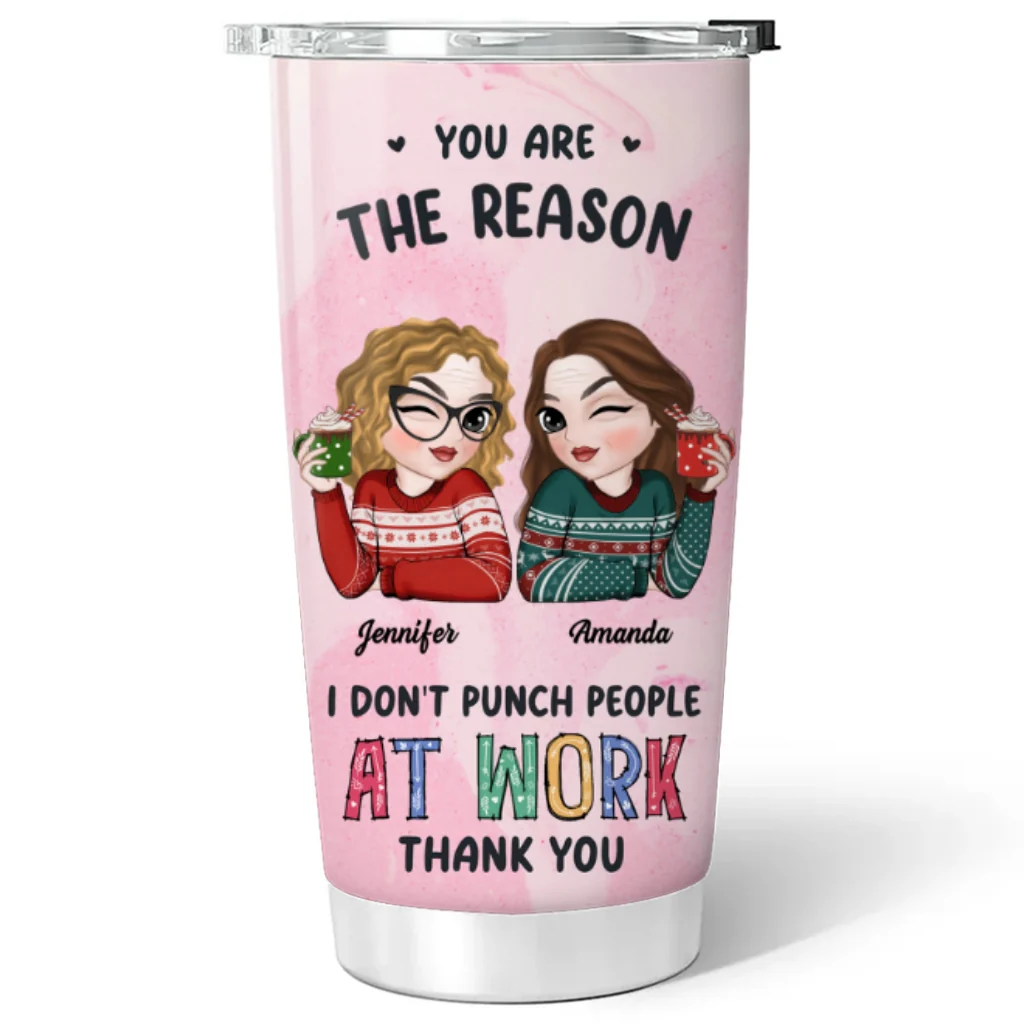 Friendships May Start At The Workplace - Personalized Custom Tumbler - Image 6