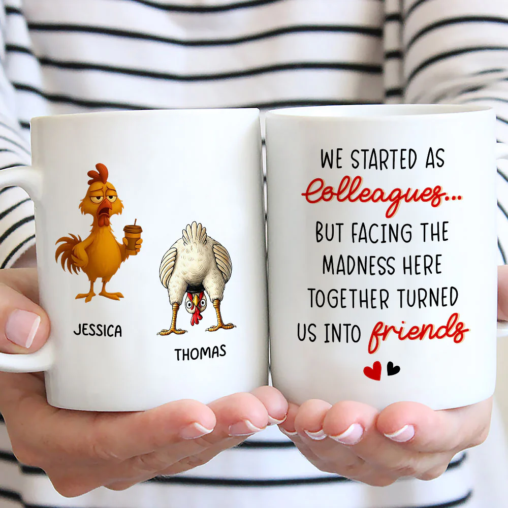 From Colleagues To Friends - Personalized Custom Coffee Mug - Image 3