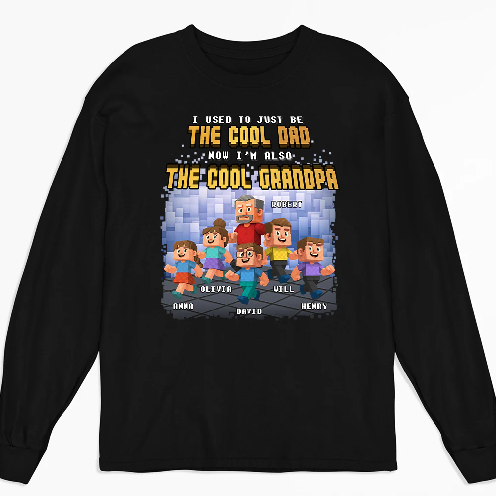 From Dad To Cool Grandpa - Personalized Custom Shirt - Image 4