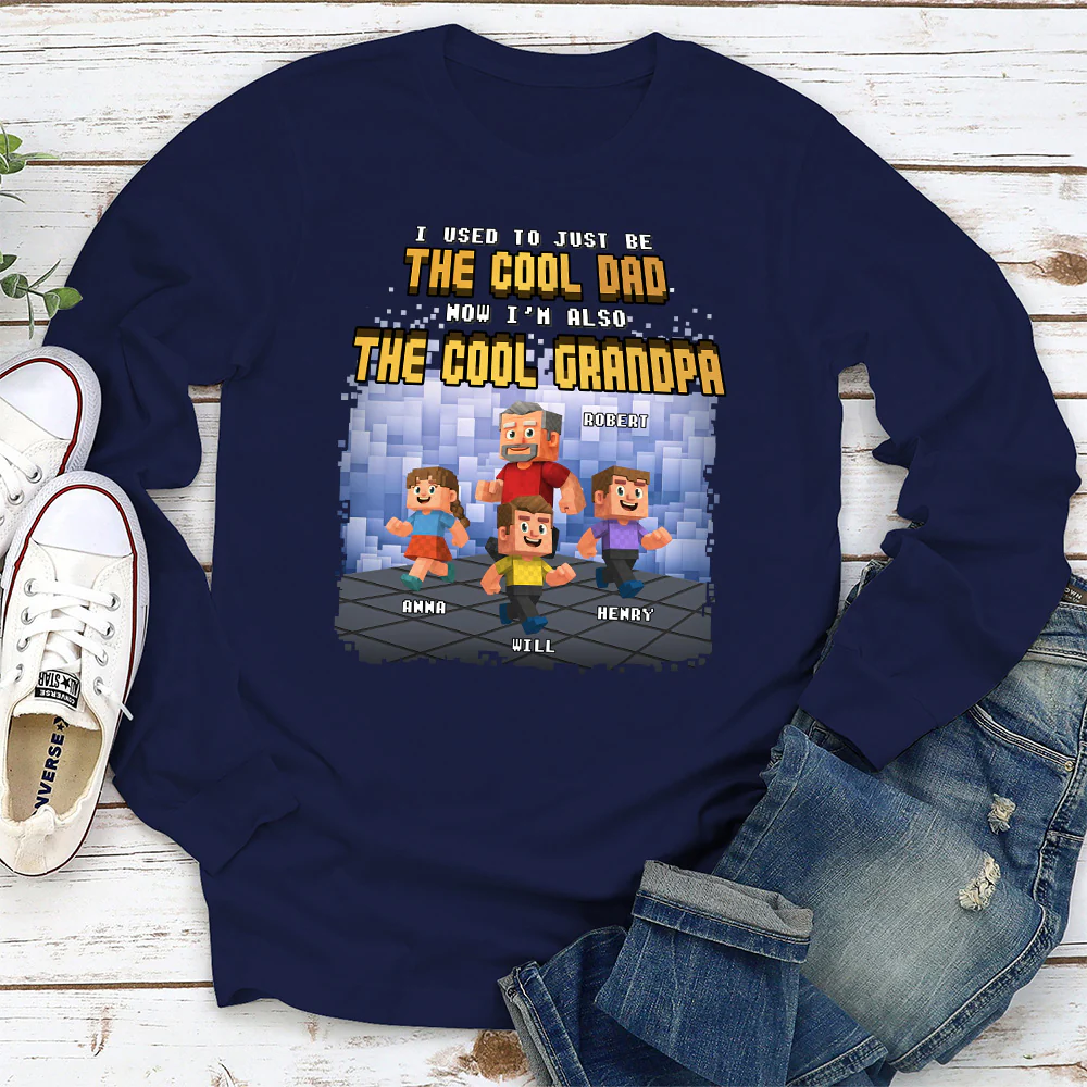 From Dad To Cool Grandpa - Personalized Custom Shirt - Image 5
