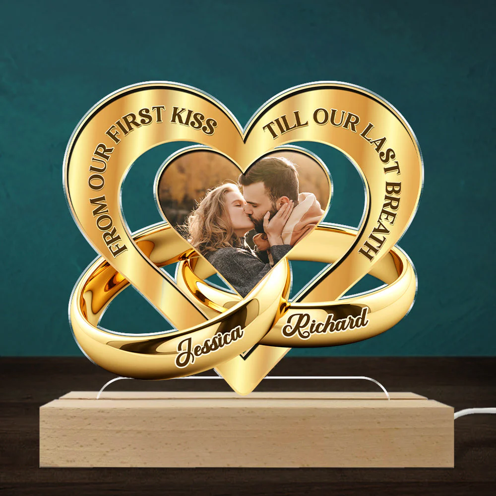From First Kiss Till Last Breath - Personalized Custom LED Light - Image 2