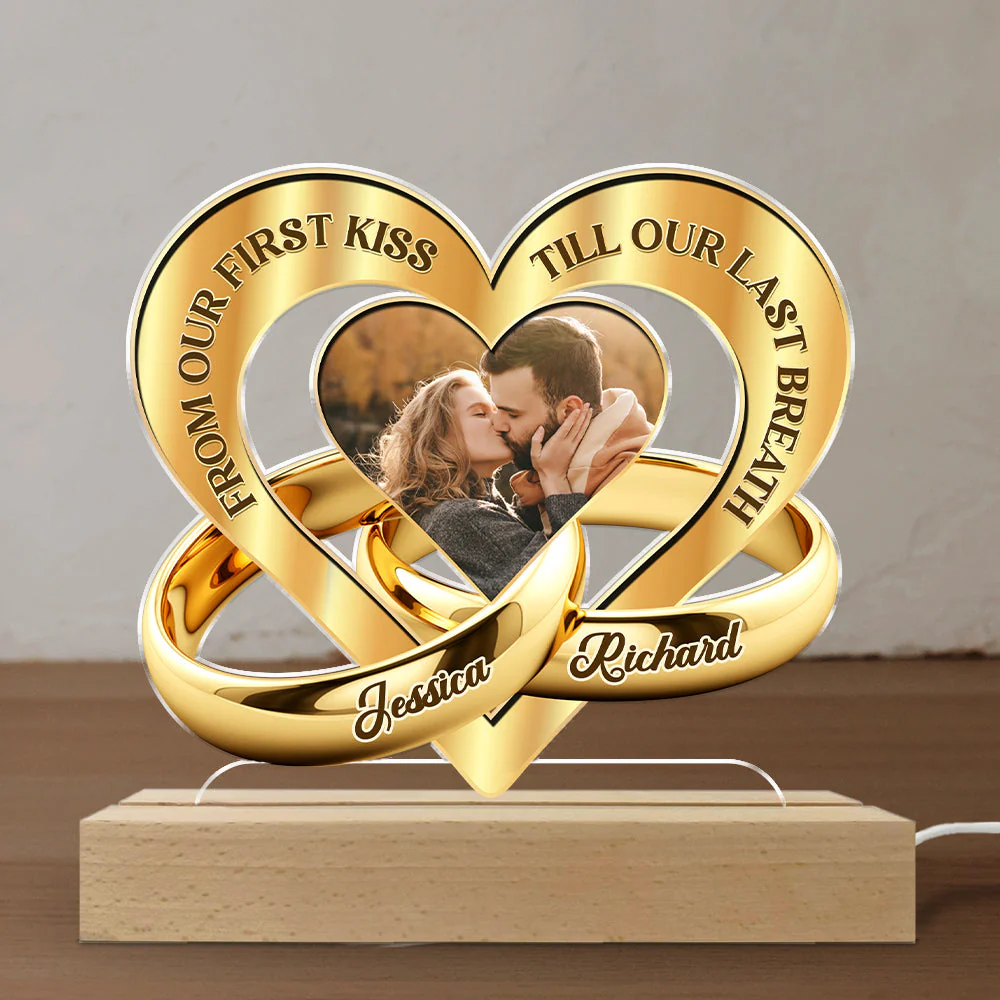 From First Kiss Till Last Breath - Personalized Custom LED Light - Image 3