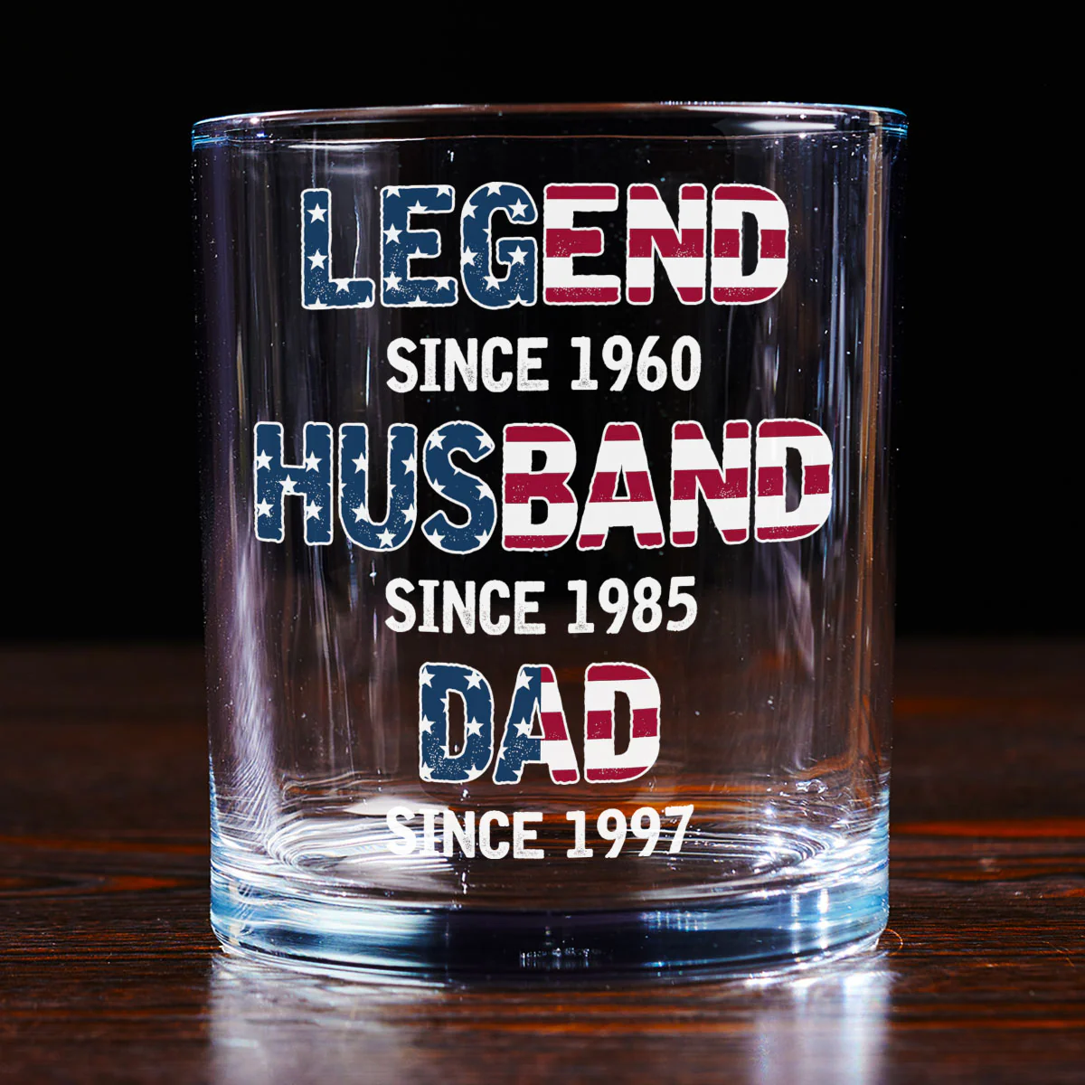 From Legend To Daddy - Personalized Custom Whiskey Glass - Image 3
