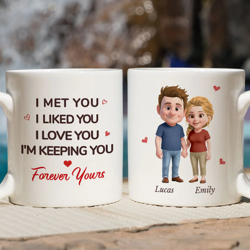 From Like To Love - Personalized Custom Coffee Mug - Image 4