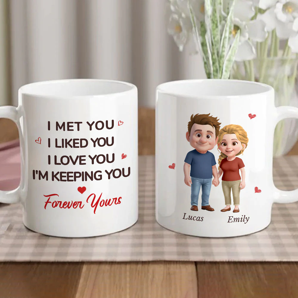 From Like To Love - Personalized Custom Coffee Mug - Image 5
