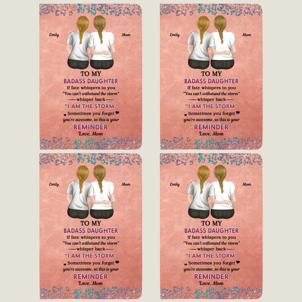 From Mom To Badass Daughter - Personalized Custom Leather Journal - Image 12