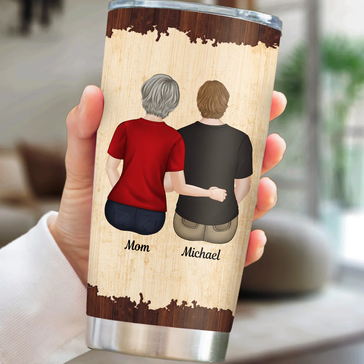 From Mom To Son - Personalized Custom Tumbler - Image 3