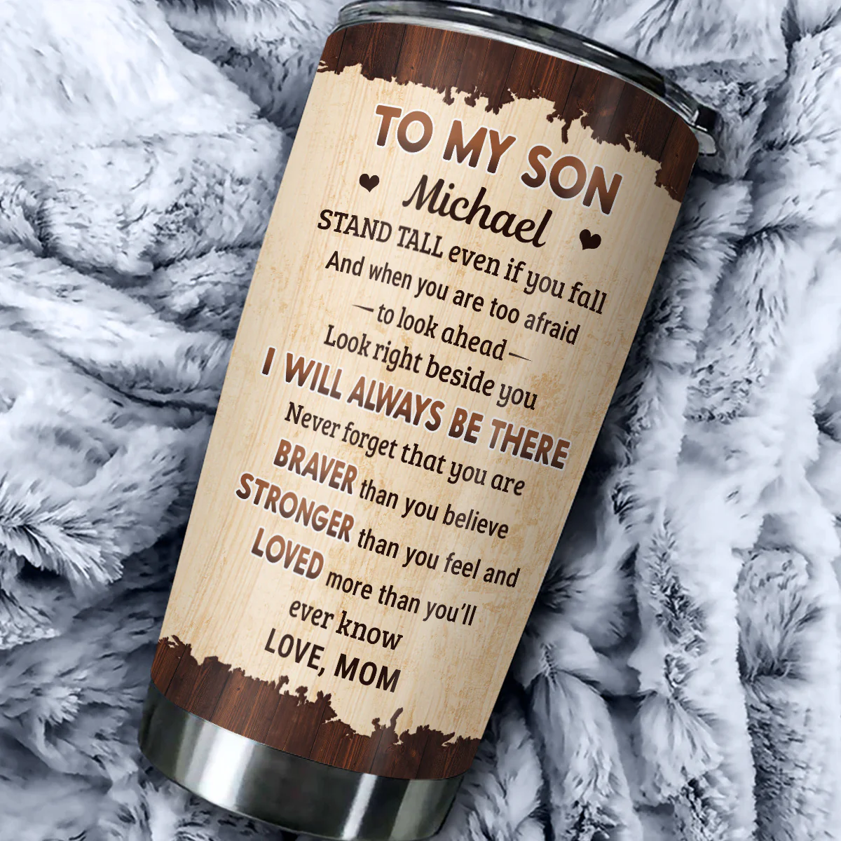 From Mom To Son - Personalized Custom Tumbler - Image 5