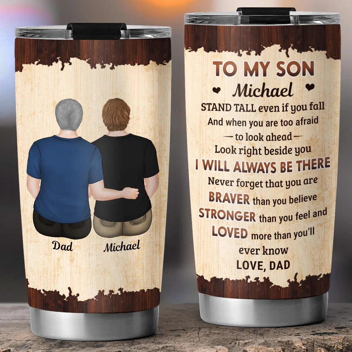 From Mom To Son - Personalized Custom Tumbler - Image 6