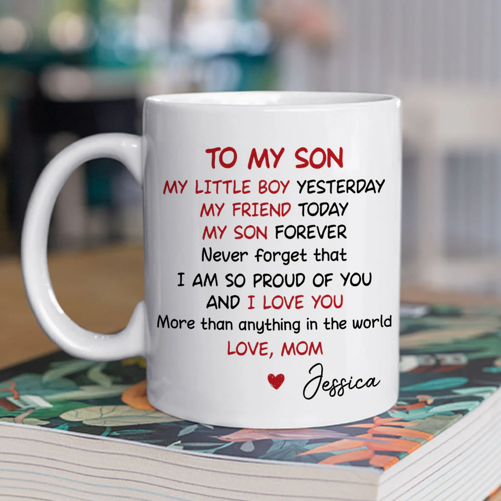 From Mom With Love - Personalized Custom Coffee Mug - Image 2
