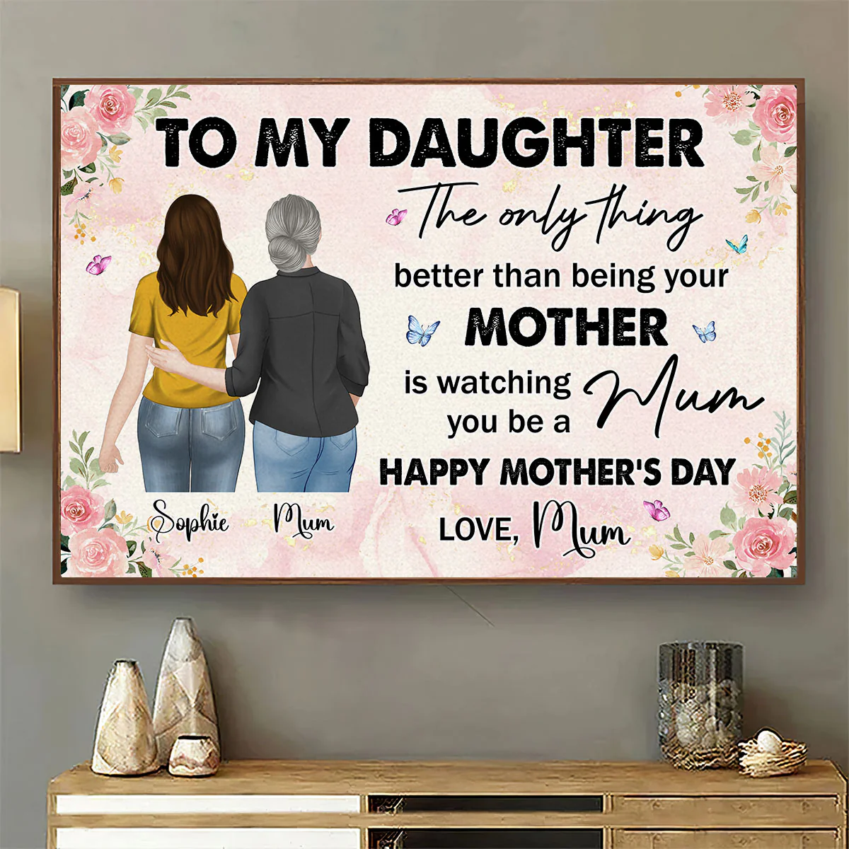 From Mother To Mum - Personalized Custom Poster - Image 4