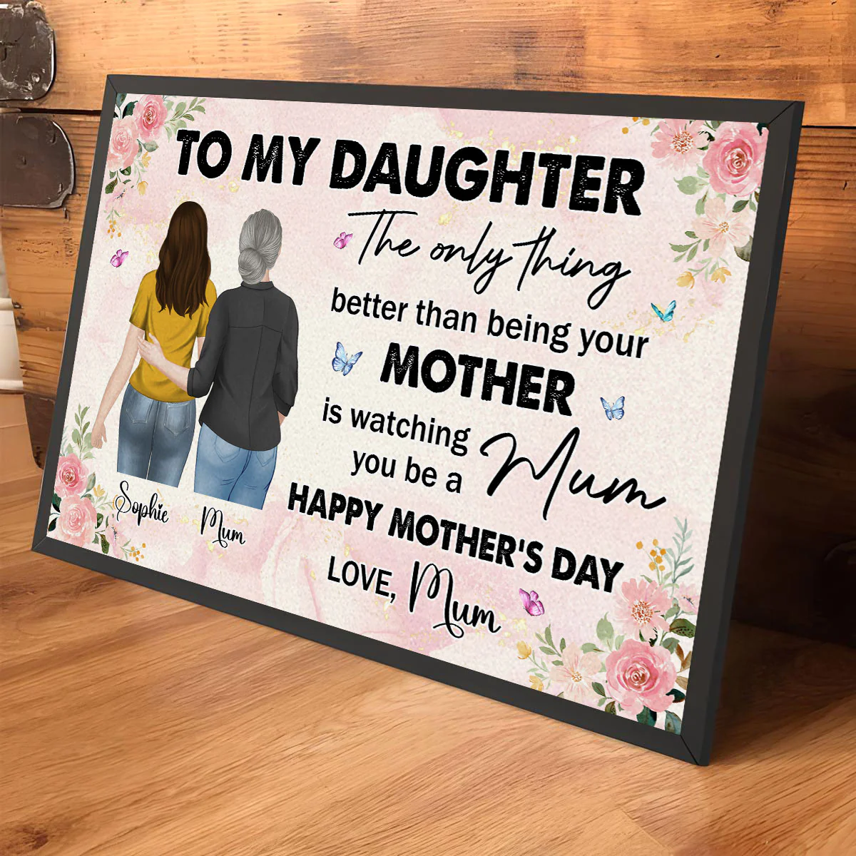 From Mother To Mum - Personalized Custom Poster - Image 5