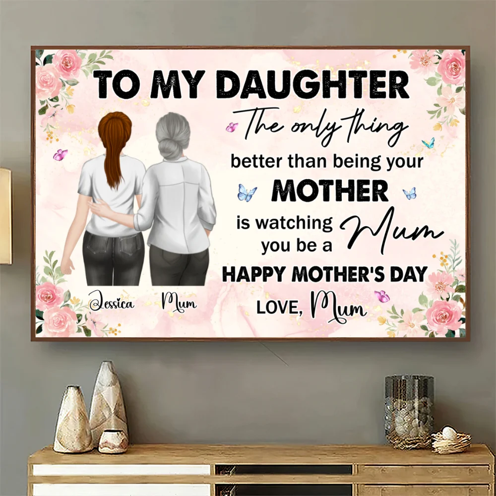 From Mother To Mum - Personalized Custom Poster - Image 6