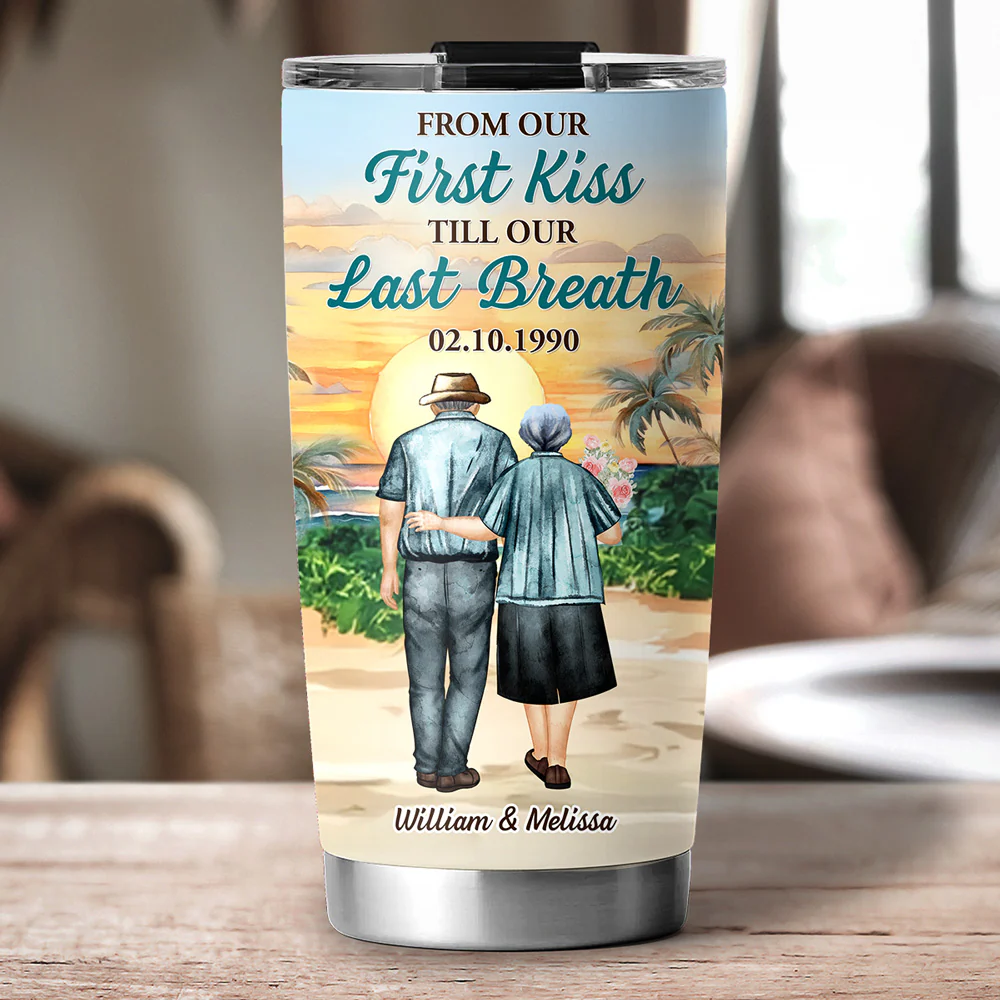 From Our First Kiss - Personalized Custom Tumbler - Image 5