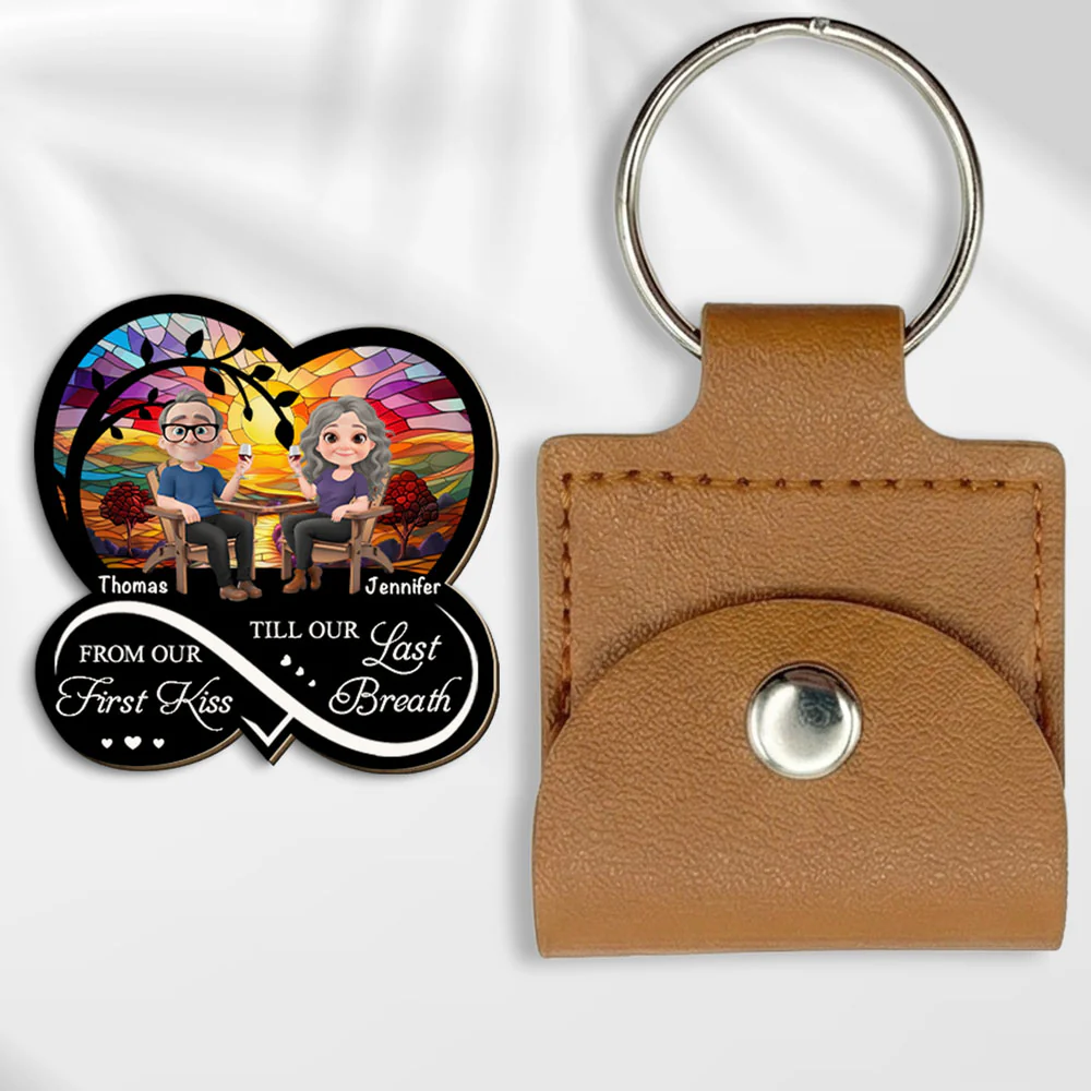 From Our First Kiss - Personalized Custom Wooden Pocket Hug