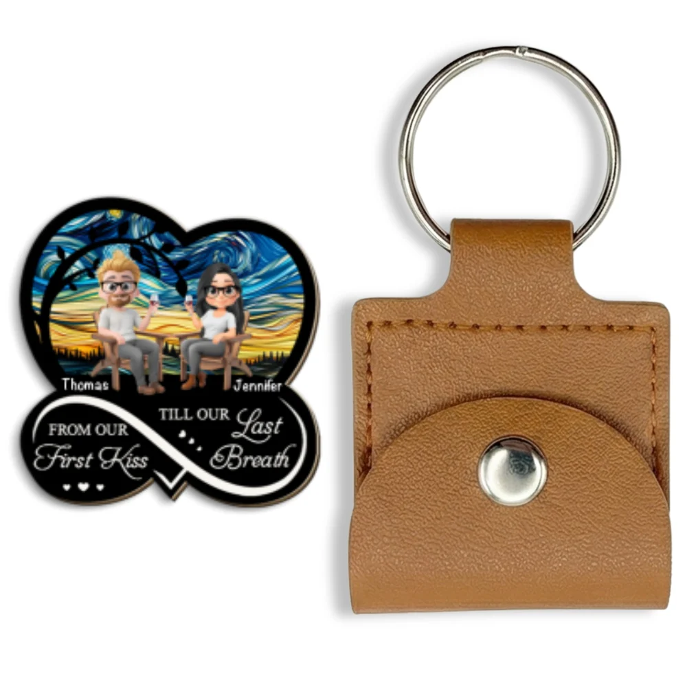From Our First Kiss - Personalized Custom Wooden Pocket Hug - Image 6