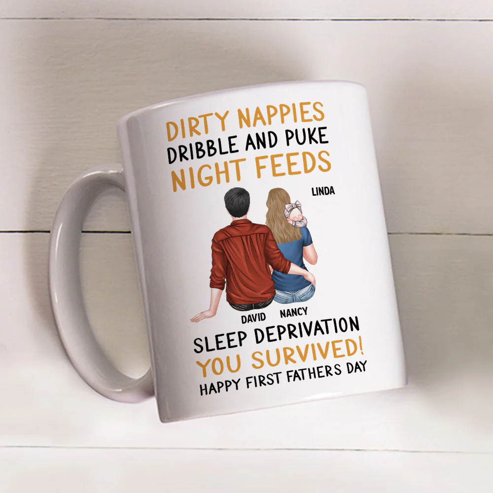 From Puke To Parenthood - Personalized Custom Coffee Mug - Image 2