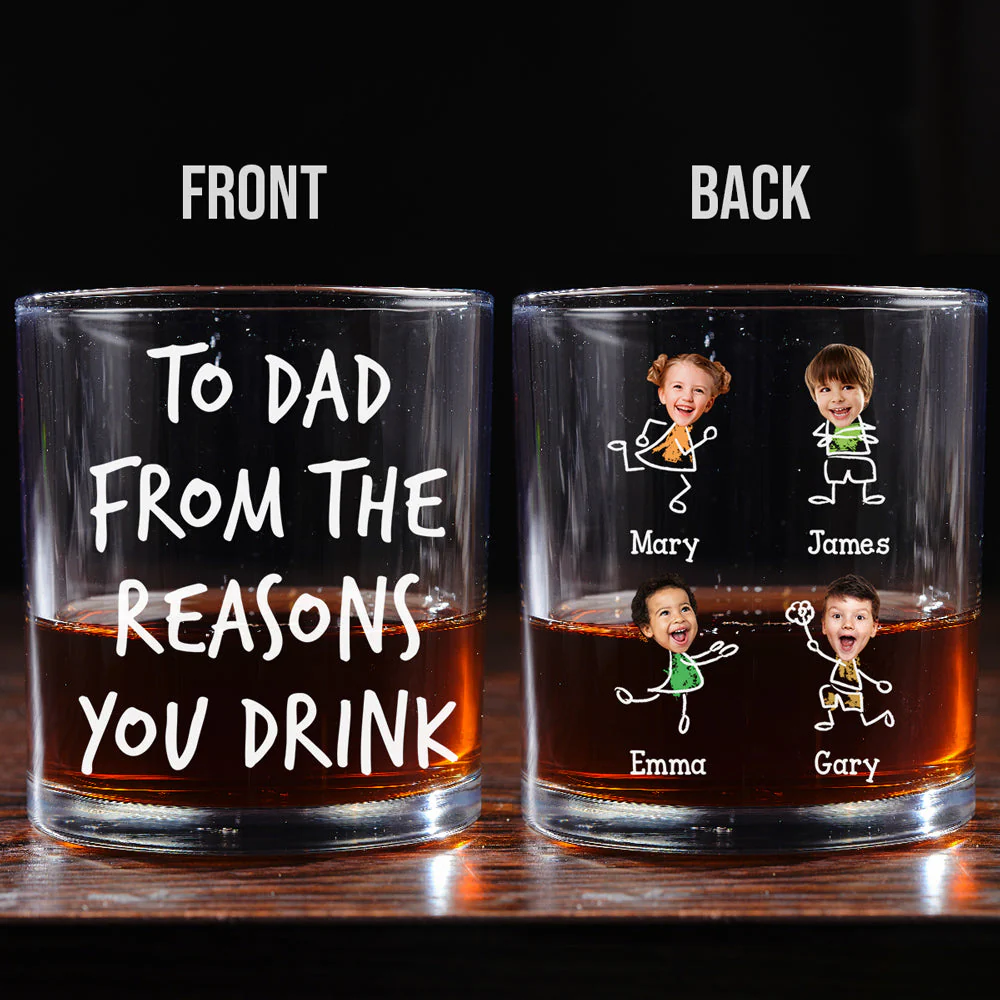 From The Reason You Drink - Personalized Custom Whiskey Glass