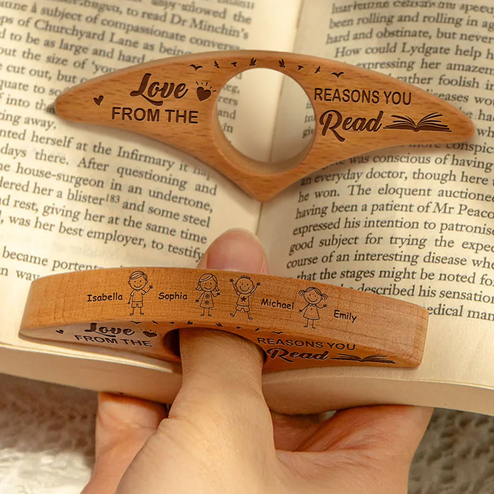 From The Reasons You Read - Personalized Custom Book Page Holder