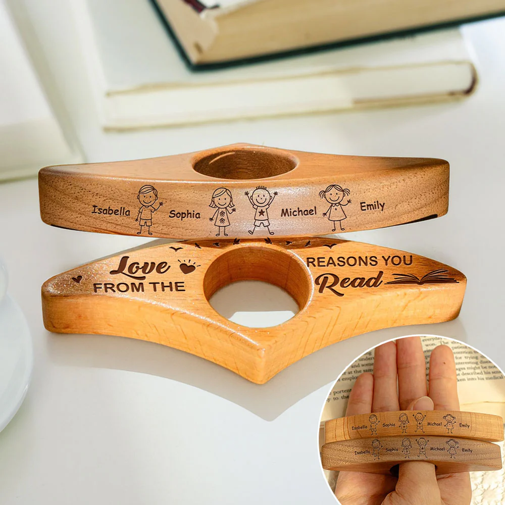 From The Reasons You Read - Personalized Custom Book Page Holder - Image 2