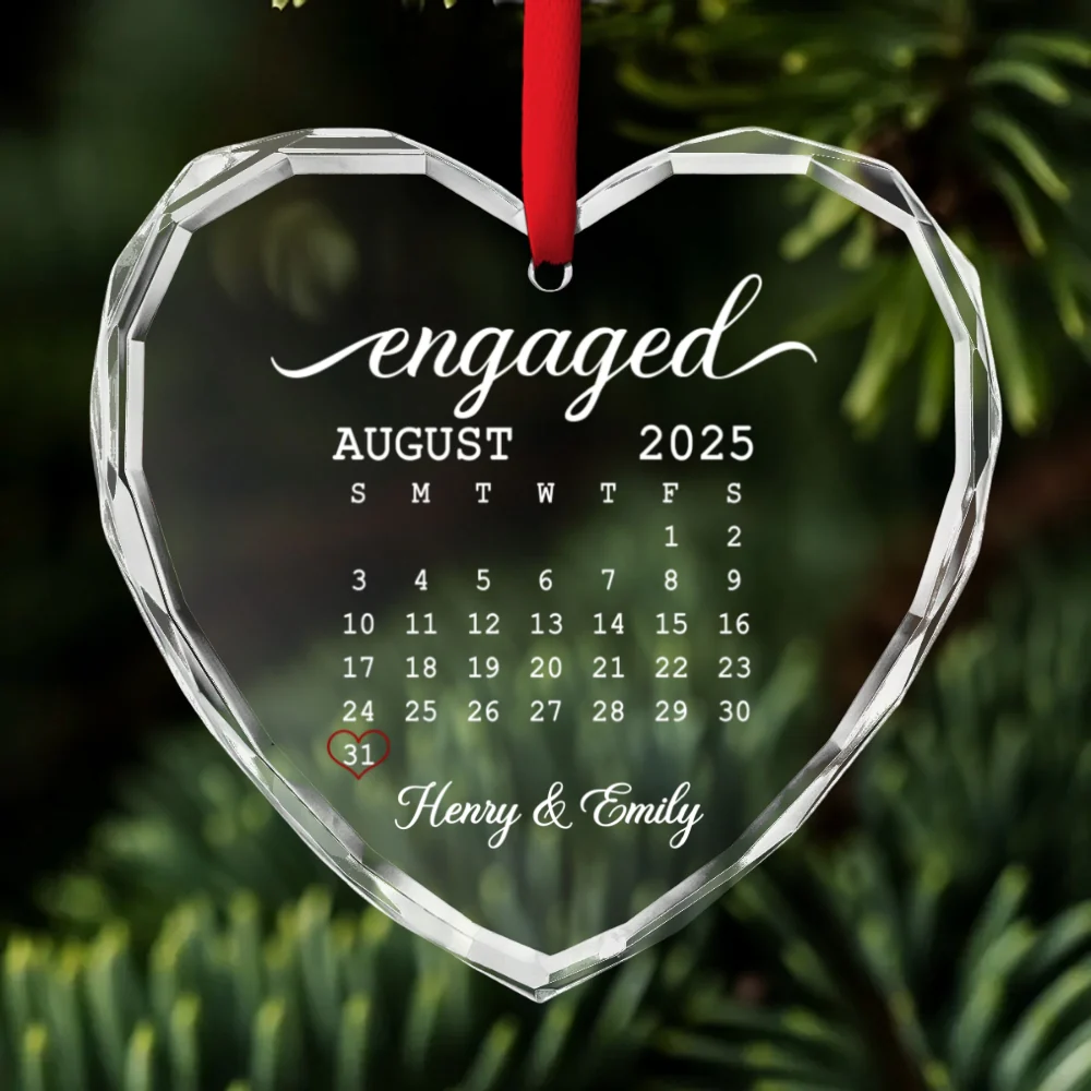 From This Day Forward Always - Personalized Custom Glass Ornament - Image 6