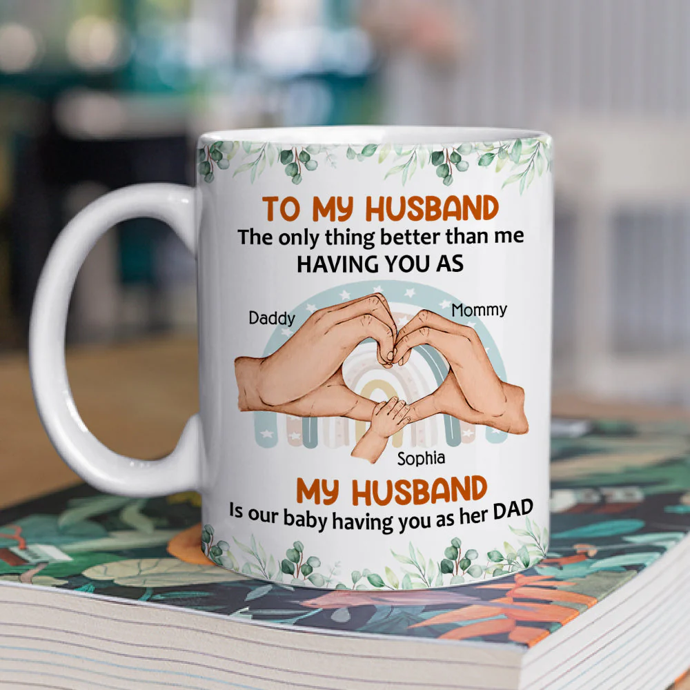 From Wife To Husband Version 2 - Personalized Custom Coffee Mug - Image 2
