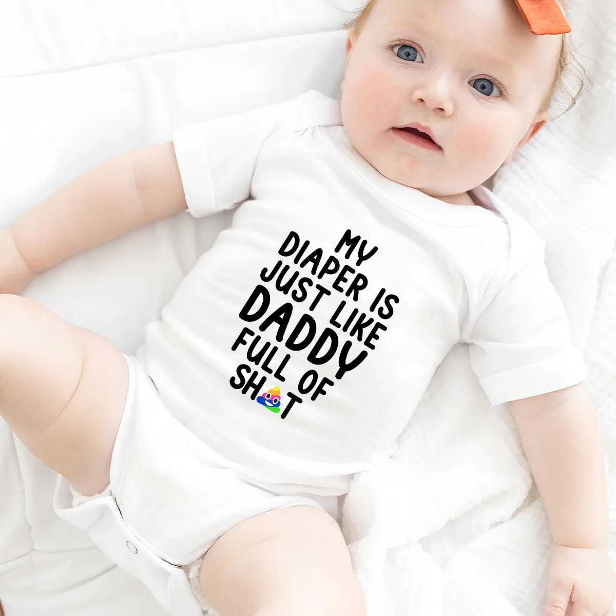 Full Of Sh!t - Personalized Custom Baby Onesie - Image 5