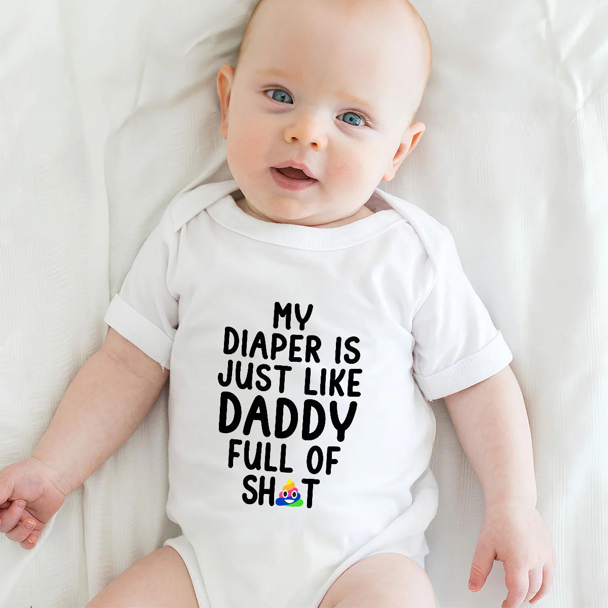 Full Of Sh!t - Personalized Custom Baby Onesie - Image 6