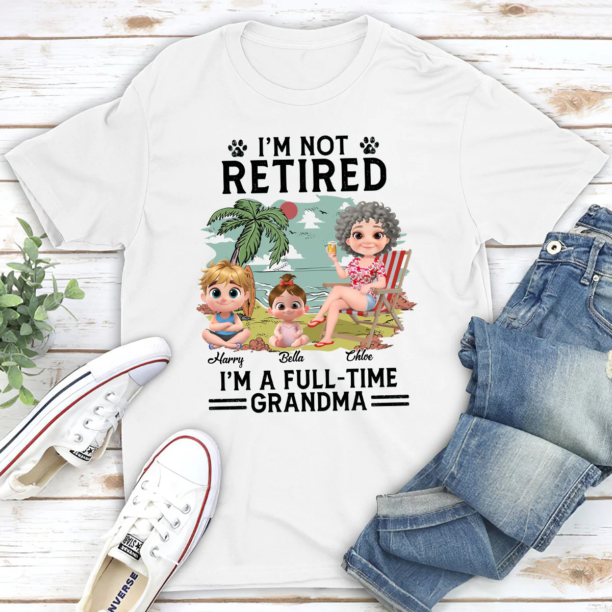 Full-Time Job Cartoon - Personalized Custom Shirt - Image 2