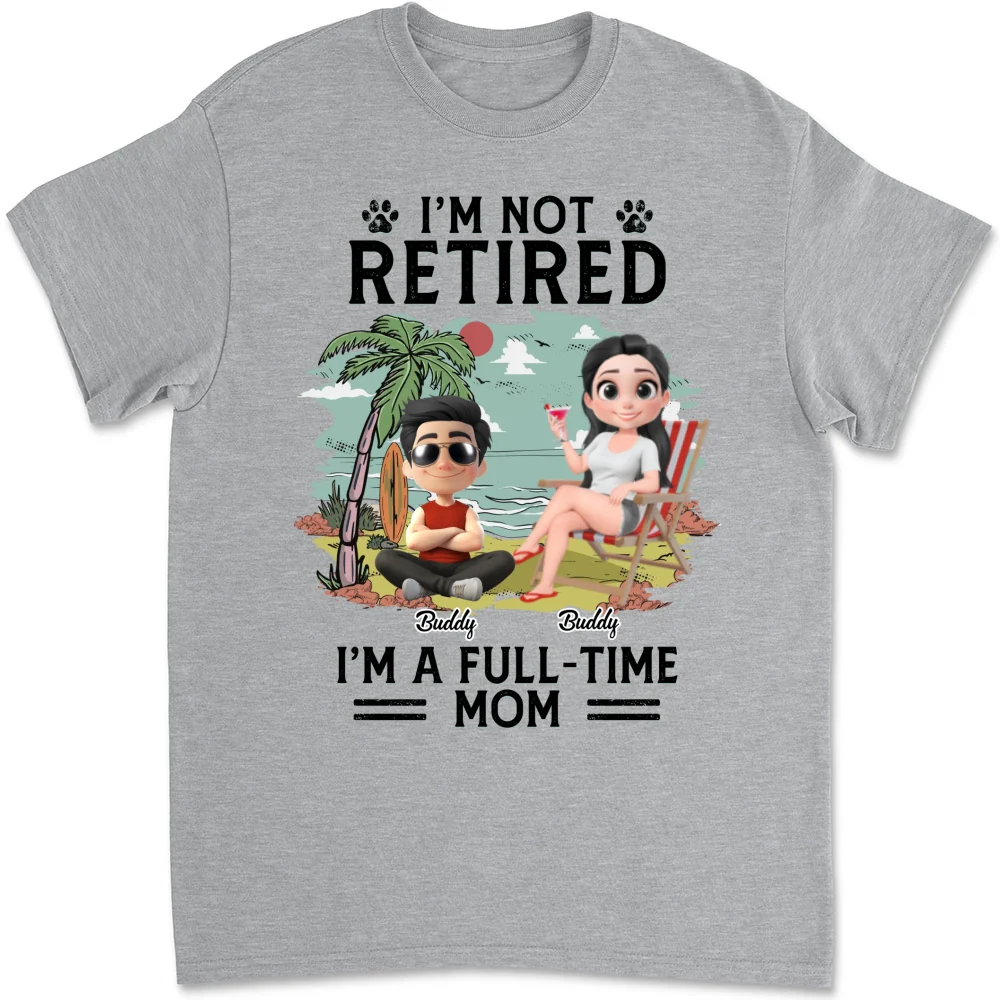 Full-Time Job Cartoon - Personalized Custom Shirt - Image 8