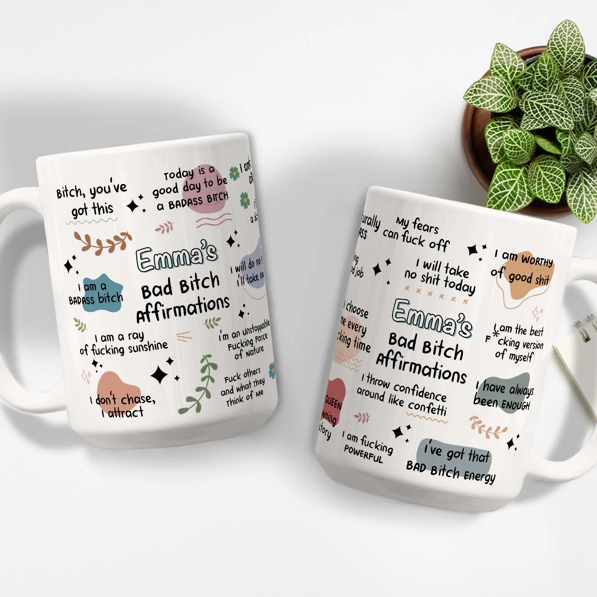 Funny Affirmations - Personalized Custom Coffee Mug - Image 10