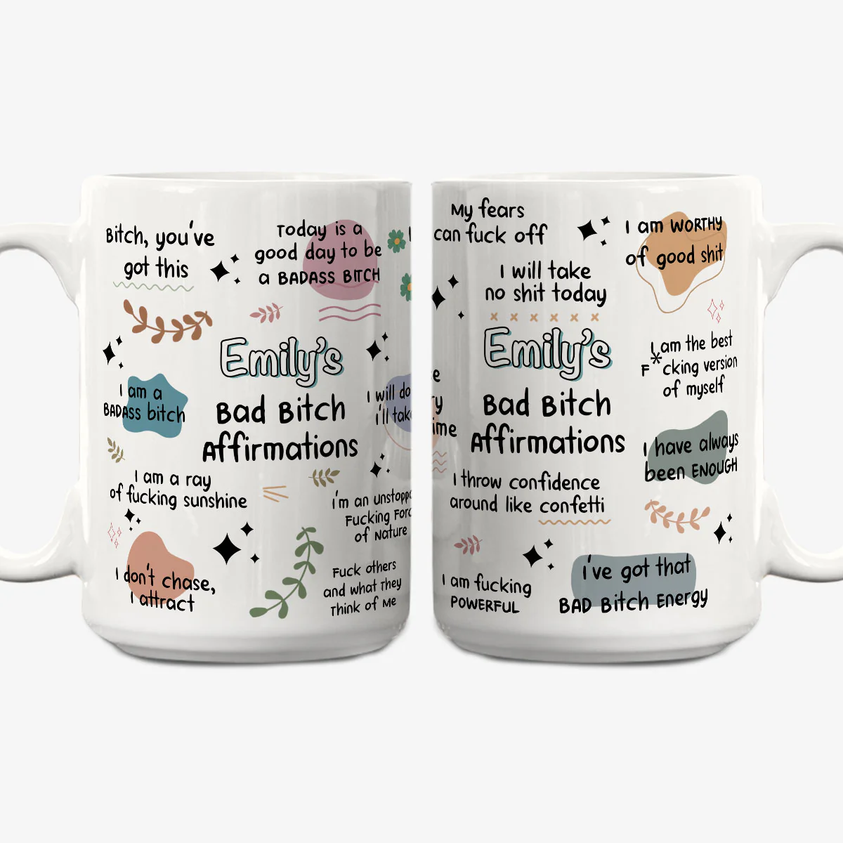 Funny Affirmations - Personalized Custom Coffee Mug - Image 7