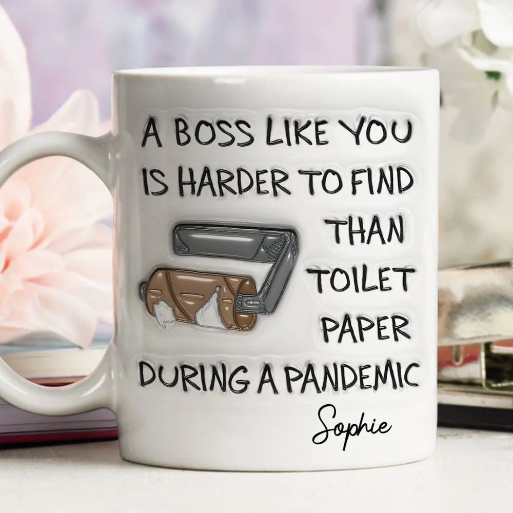 Funny Boss Appreciation - Personalized Custom 3D Inflated Effect Mug - Image 2