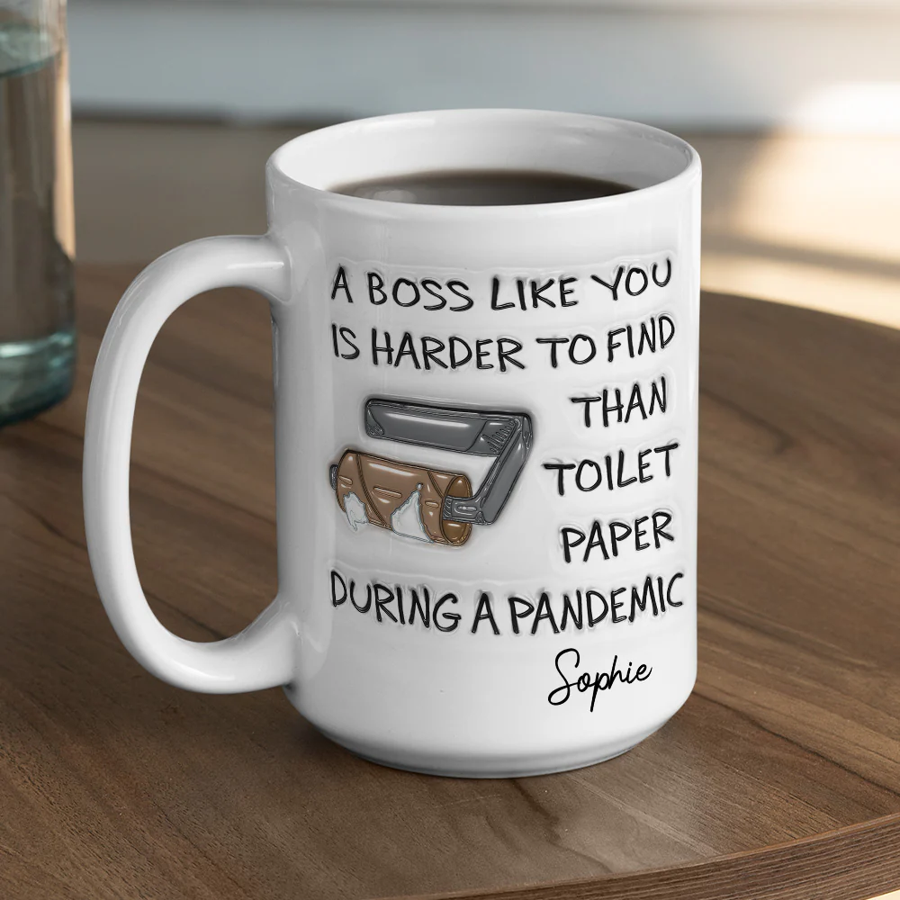Funny Boss Appreciation - Personalized Custom 3D Inflated Effect Mug - Image 4