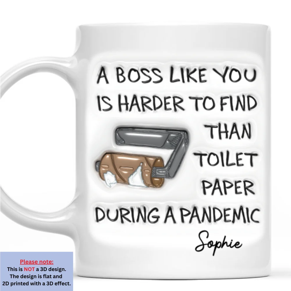 Funny Boss Appreciation - Personalized Custom 3D Inflated Effect Mug - Image 7