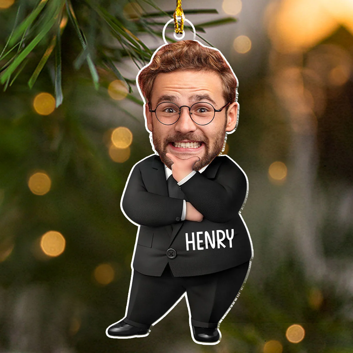 Funny Boss You Are The Best - Personalized Custom Acrylic Ornament - Image 3