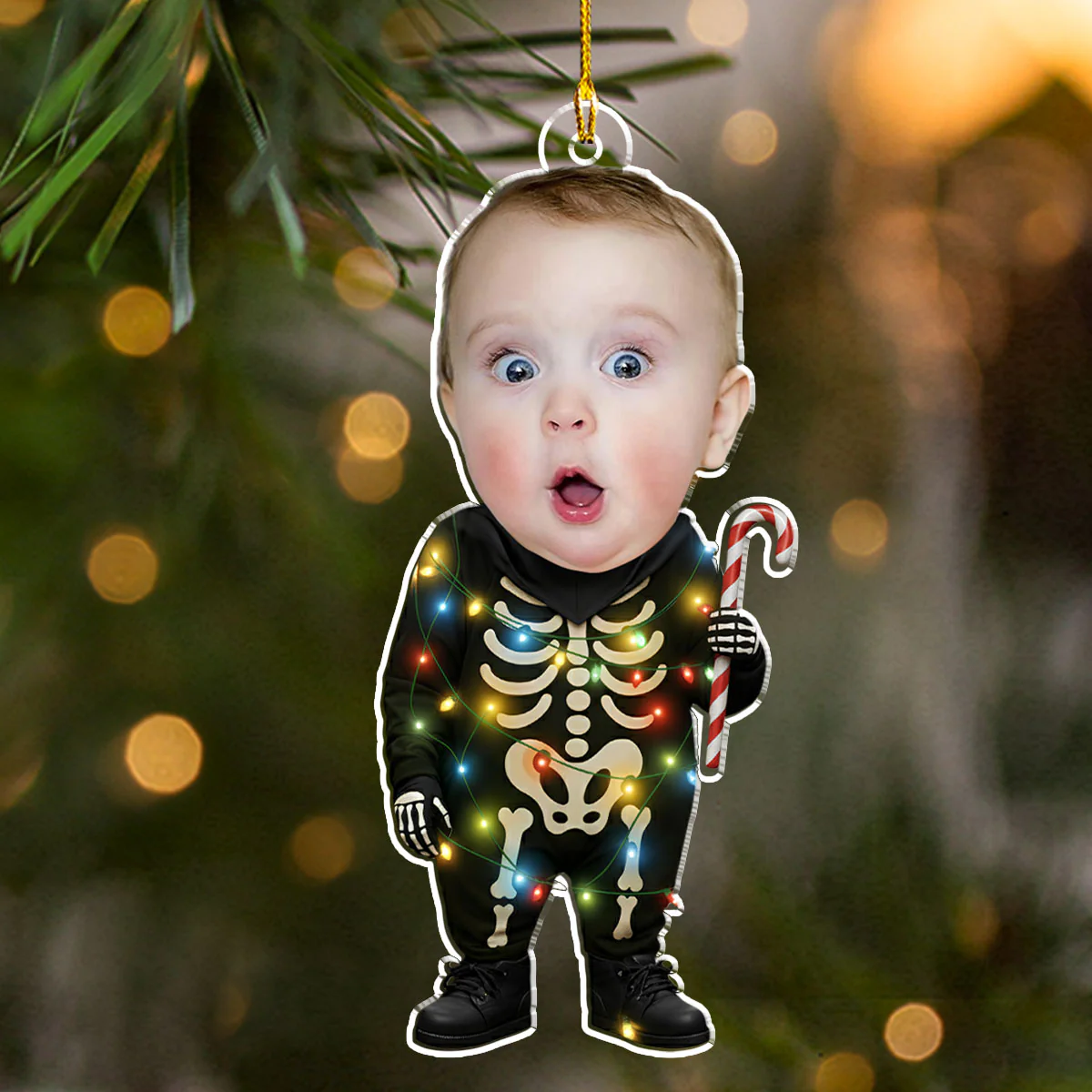 Funny Christmas Ornament - Personalized Custom Acrylic Ornament - Image 5