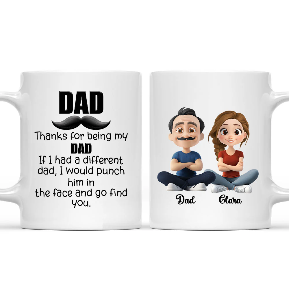 Funny Dad Appreciation - Personalized Custom Coffee Mug 