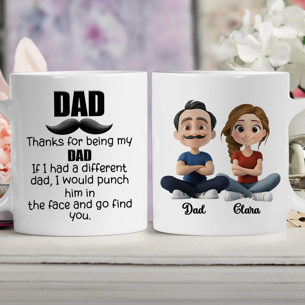 Funny Dad Appreciation - Personalized Custom Coffee Mug  - Image 2